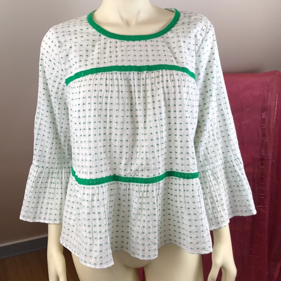 crown & ivy Tops - Crown & Ivy Polka Dot Top M NWOT